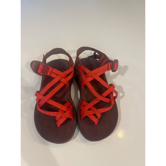 Chaco Womens Z/Cloud Sandals Adjustable Red Straps Size 6 NWOT - Picture 1 of 7